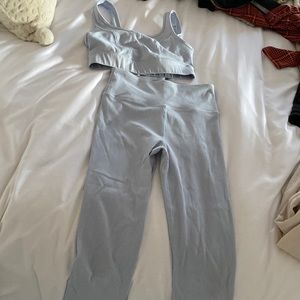 Baby blue workout set